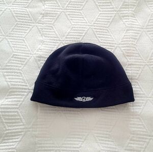 STRAIGHT DOWN Black Beanie